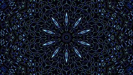 seamless circle. 4k,bright light that arranges subtle color blue movements with dots waves