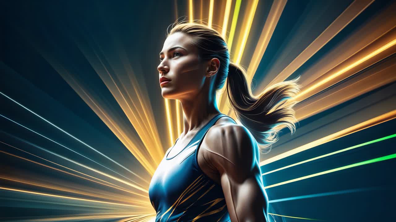 A Strong Woman Athlete