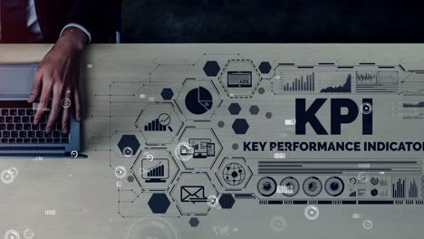 kpi indicador clave de rendimiento para el concepto de negocio