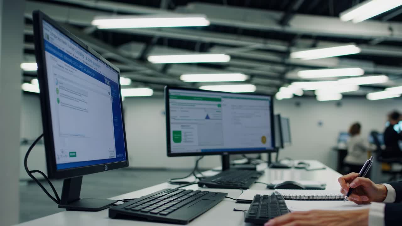 Modern Office Work Environment