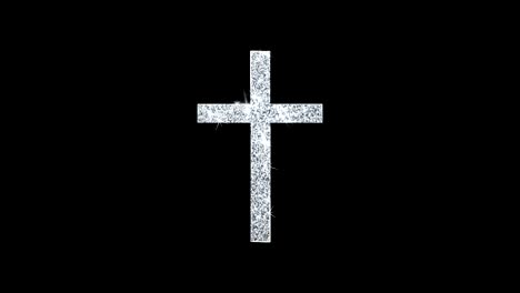 christian cross symbol animation