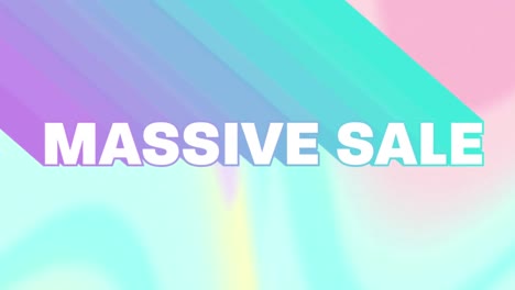 Animation-of-massive-sale-text-over-pastel-coloured-background