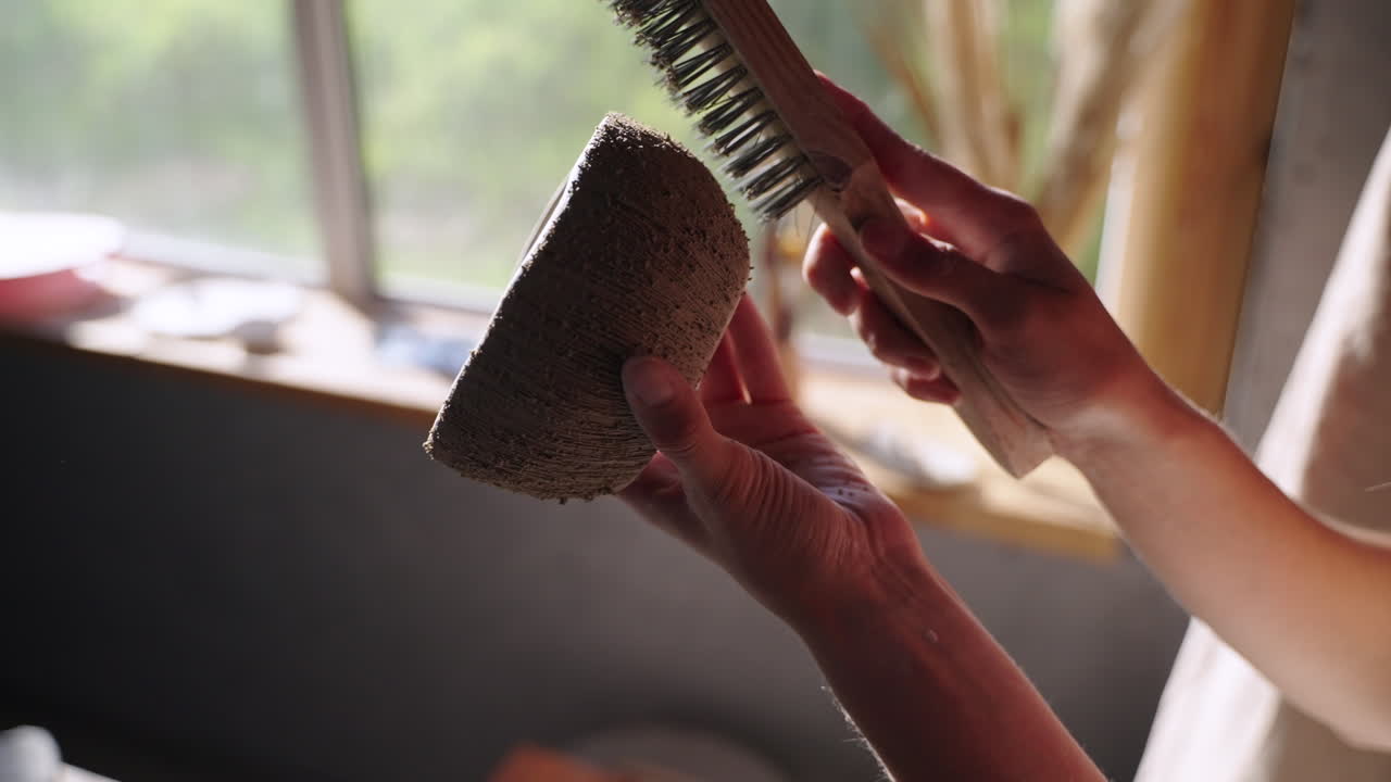 Cleaning a Handmade Clay Bowl