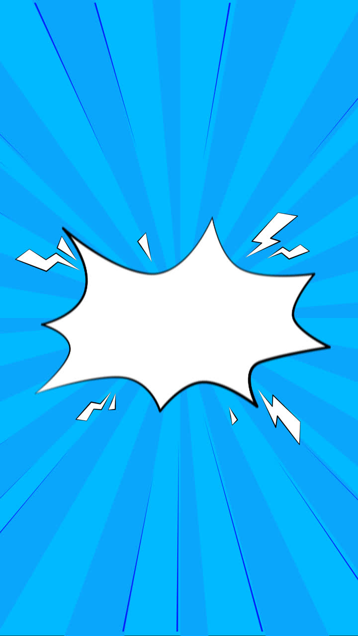 Motion Graphic of Flat comic style wallpaper