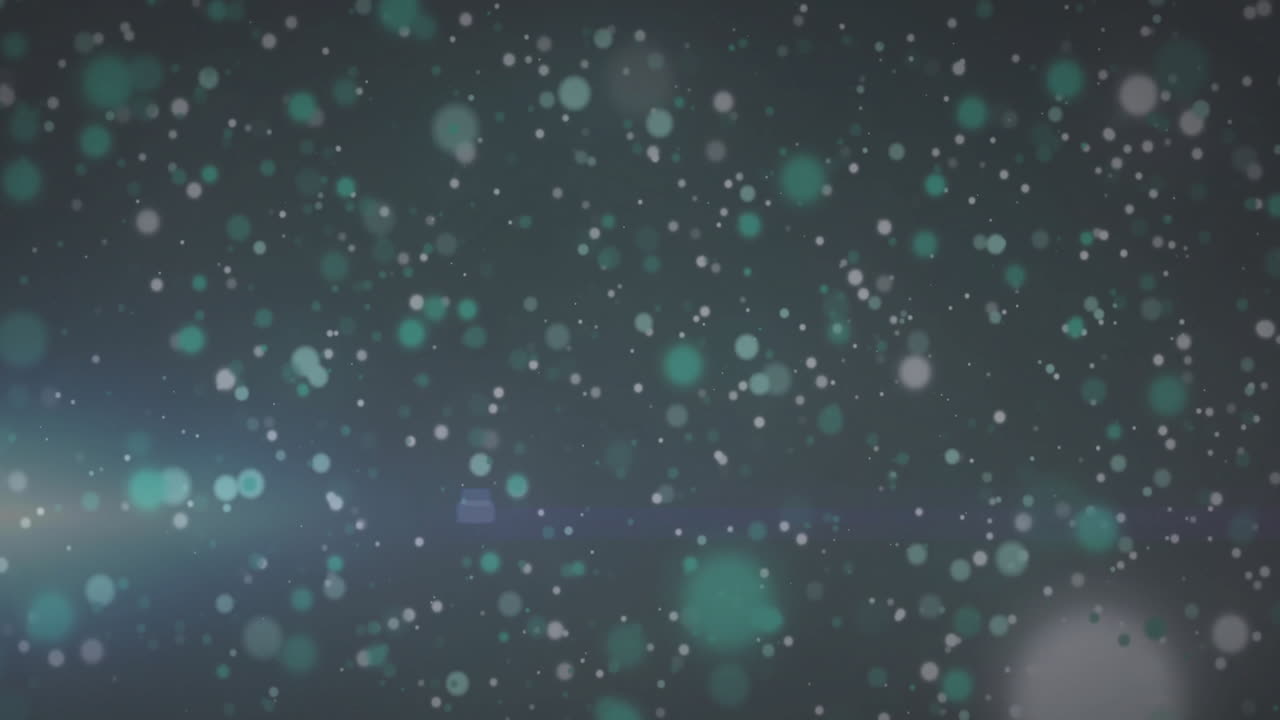 Animation of white spots over black background