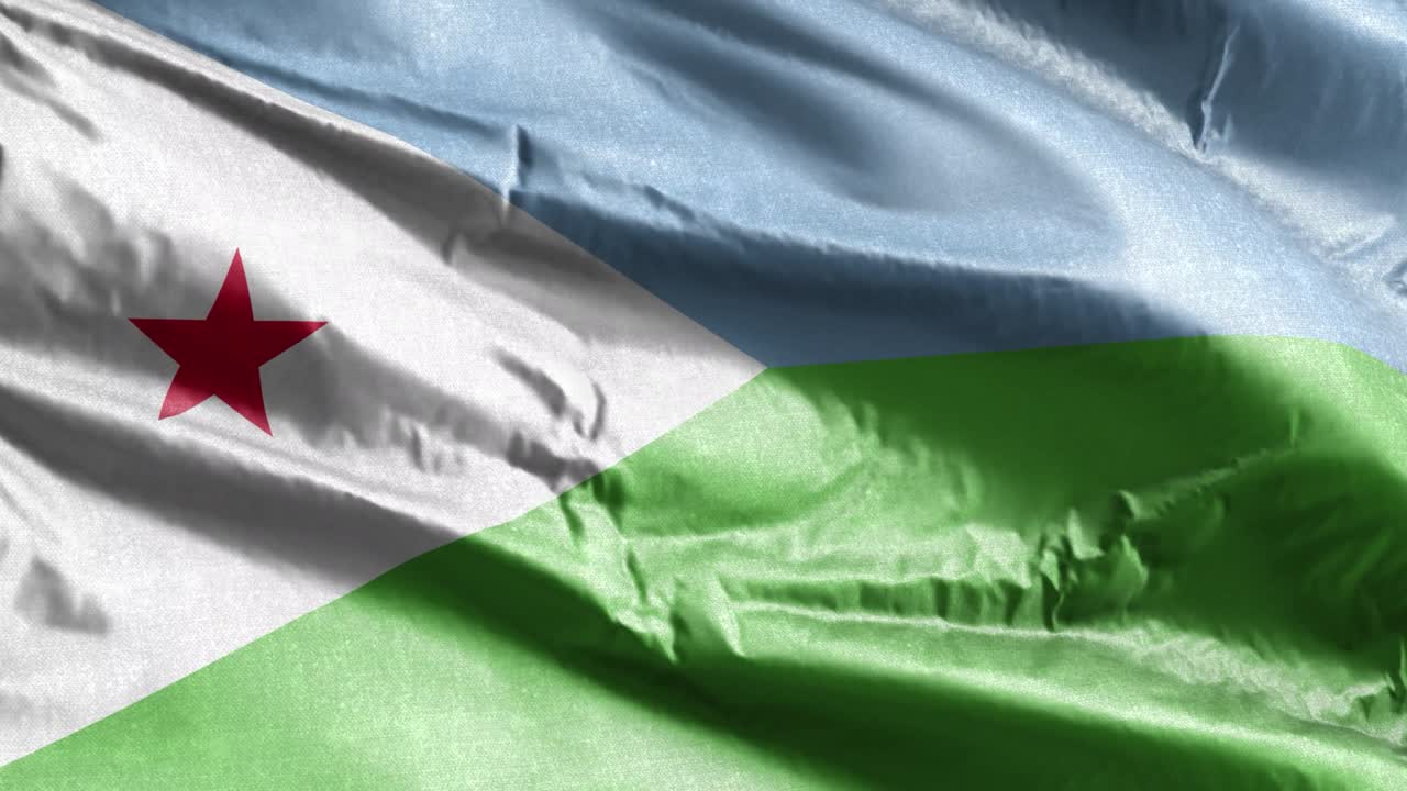 지부티 섬유 발은 바람의 루프에 천천히 흔들립니다. 지부티 발이 부드럽게 바람에 흔들립니다, 직물 섬유 조직, 완전한 채우기 배경, 20 초 루프.