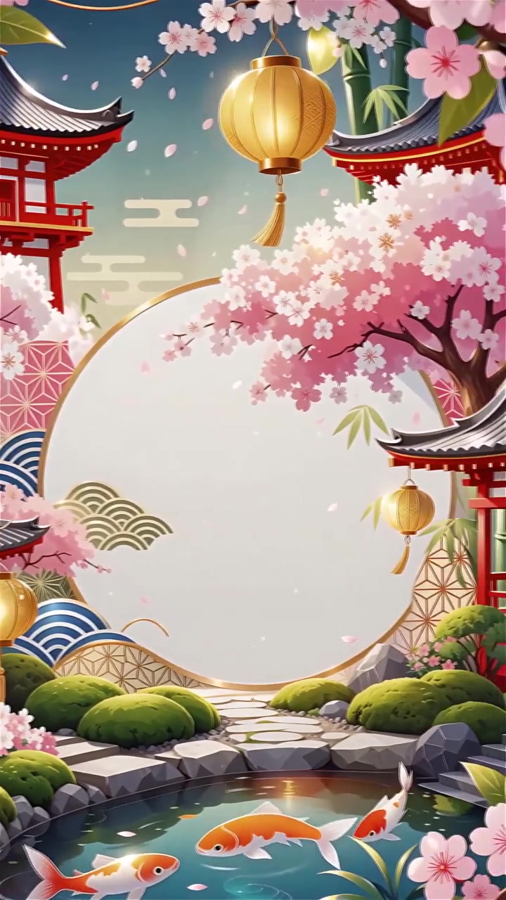 Sfondo Animato Cultura Giapponese 4K