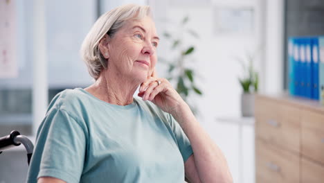 Thinking,-smile-and-senior-woman-in-a-wheelchair