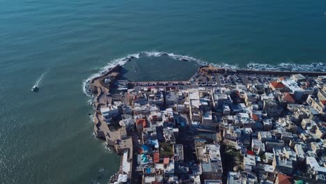 city akko, israel, aerial view