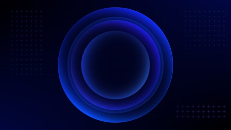 Blue-animation-loop-of-nested-and-overlapping-circles-rotating-on-a-gradient-background