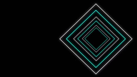 geometric shapes on black background