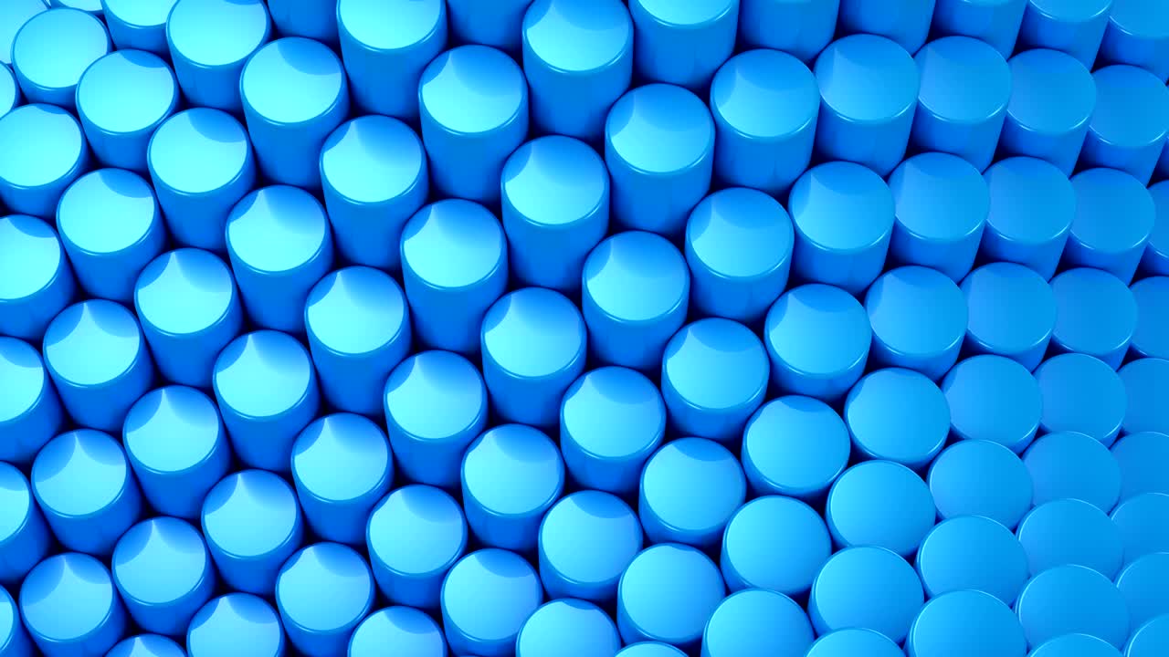 실린더는 파동을 형성했습니다.