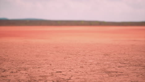 gebarsten droog land zonder water