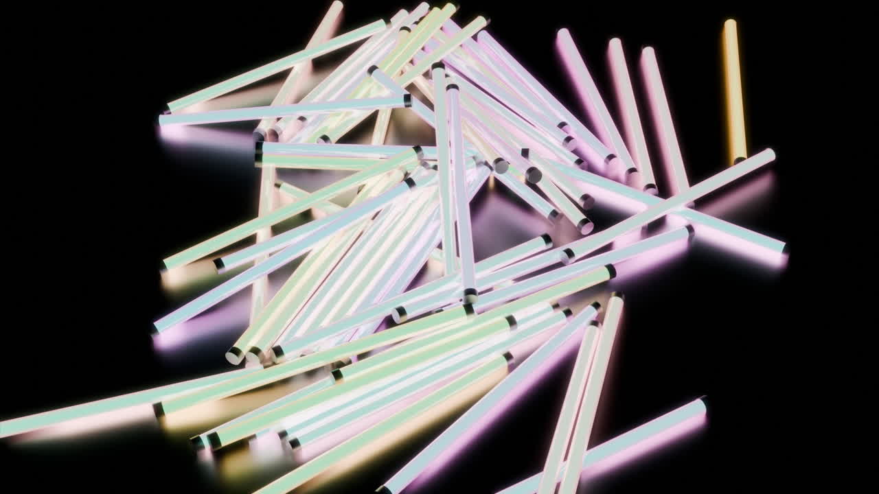 arreglo de tubos de neón abstractos