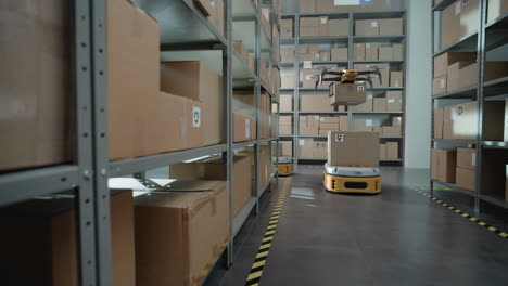 automated warehouse with agvs