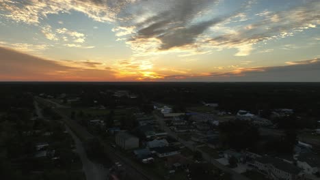 Pan-view-of-Des-Allemands-at-sunrise