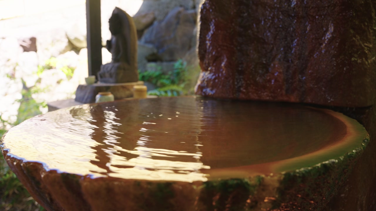 Boiling Geothermal Spring Water in Japanese Basin, Beppu City
