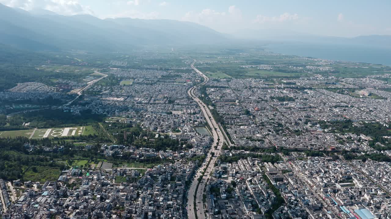 중국 유난 주의 달리 (dali) 의 마을과 풍경.