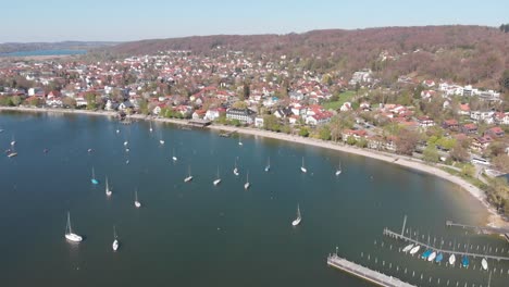 munich ammersee lake from above with a dji mavic air at 4k 30fps