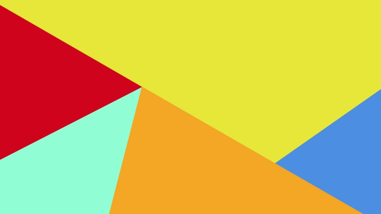 animación de texto de lucha sobre un fondo abstractamente multicolor con patrones