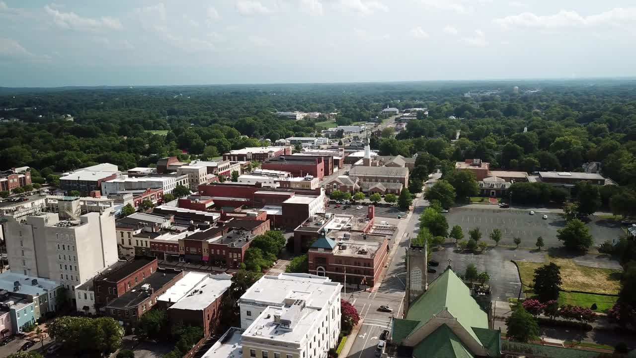 솔즈베리 노스 캐롤라이나 상공의 공중 비행