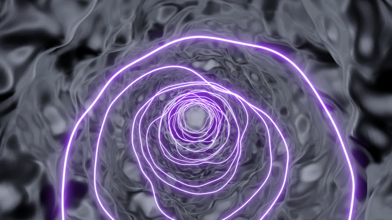 túnel de neón abstracto