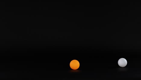 vibrant balls moving across a dark background