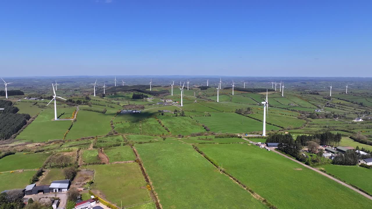 풍력 터빈, 코너사우스, 캐번 카운티, 아일랜드, 2023년 4월