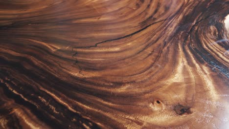 close-up of lacquered wood texture. copy space. background.