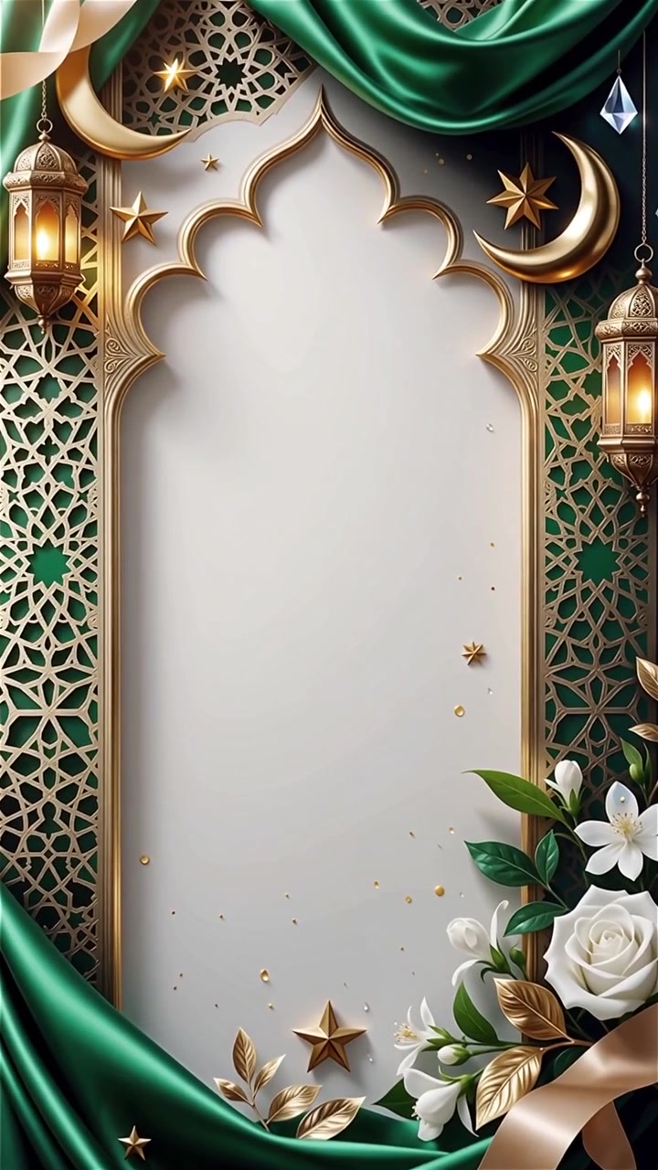 Compleanno del Profeta Maometto Mawlid al-Nabi Sfondo Islamico