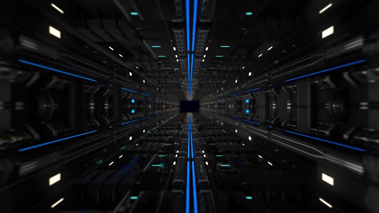 Futuristic Technological Tunnel