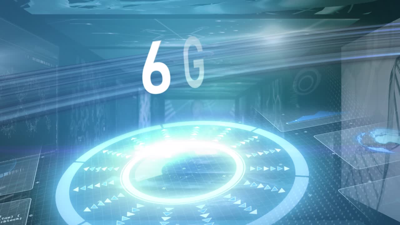 Animation of data processing over 6g text