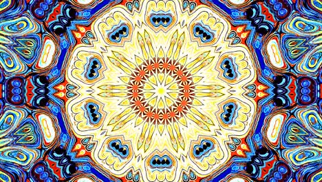 bright abstract light governing full color, kaleidoscope, black background