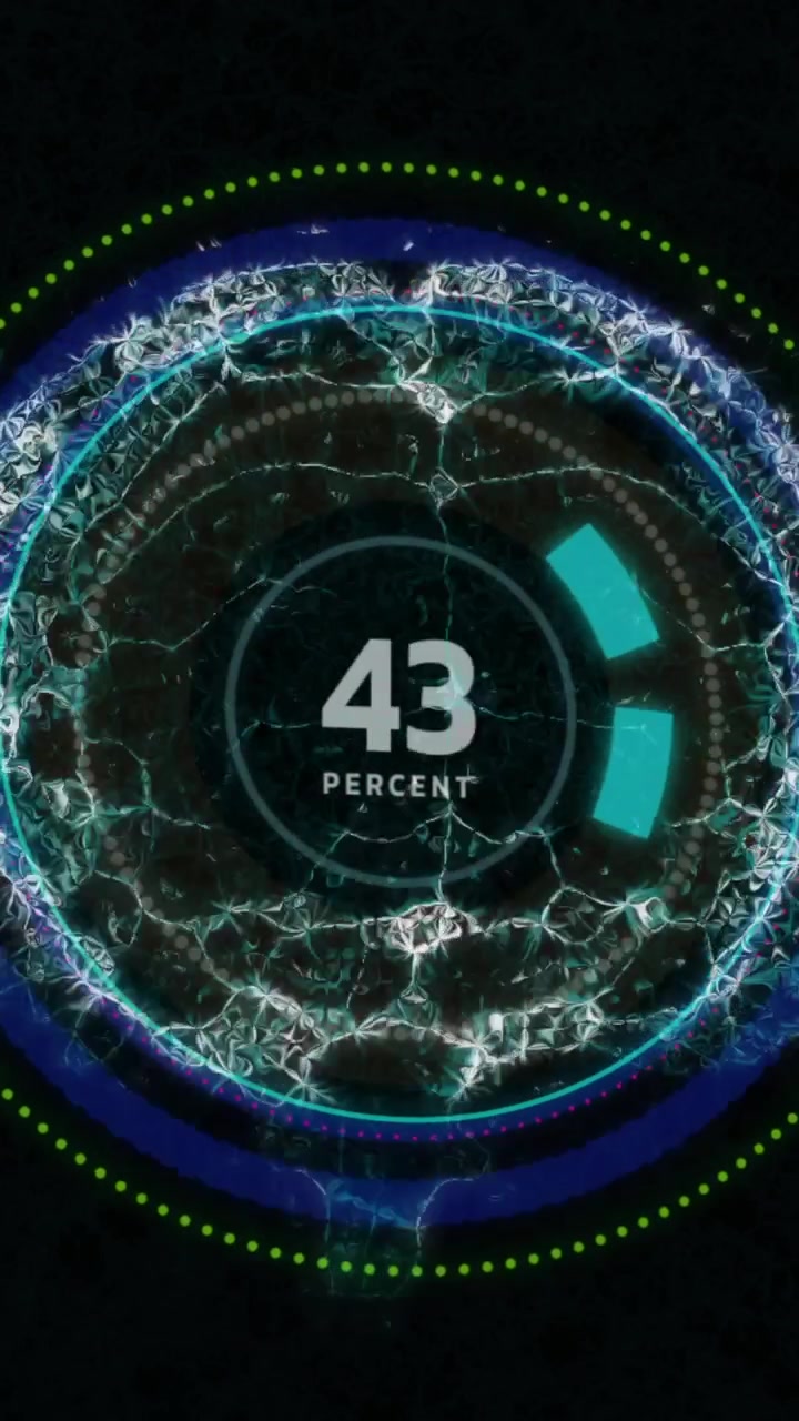 Animation of scientific data processing, dna strand and human brain over dark background
