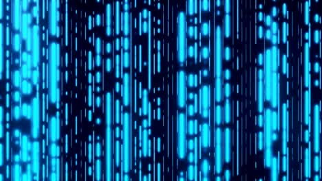 abstract particles blue color in black background