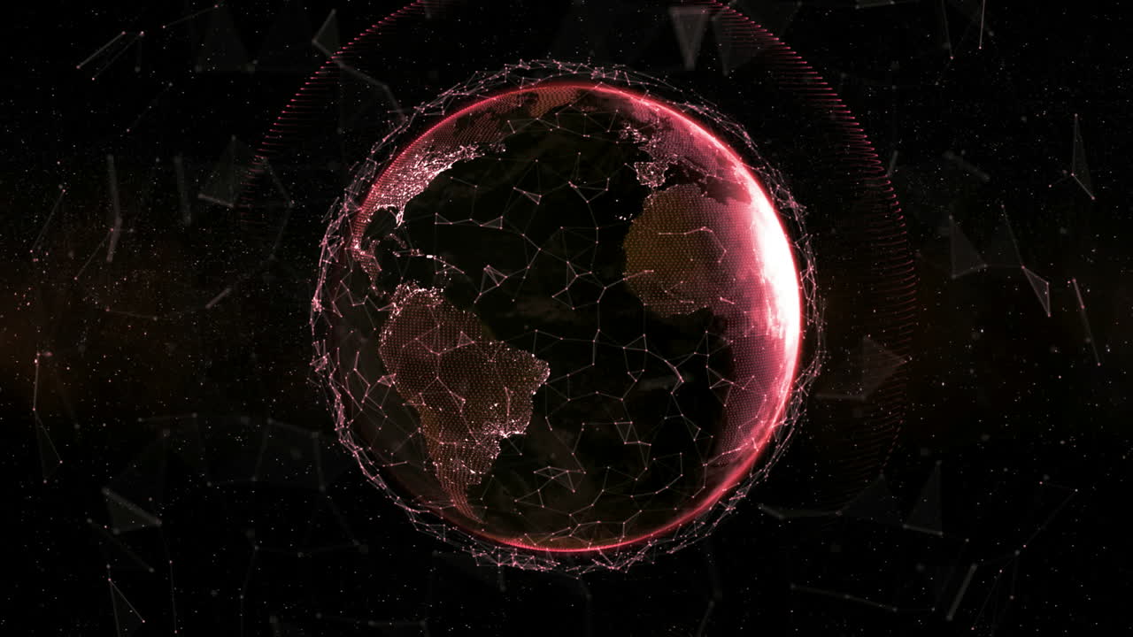 cerca de la tierra girando sobre sí misma