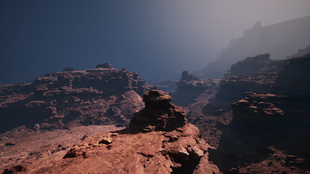 paisaje del cañón de las rocas rojas