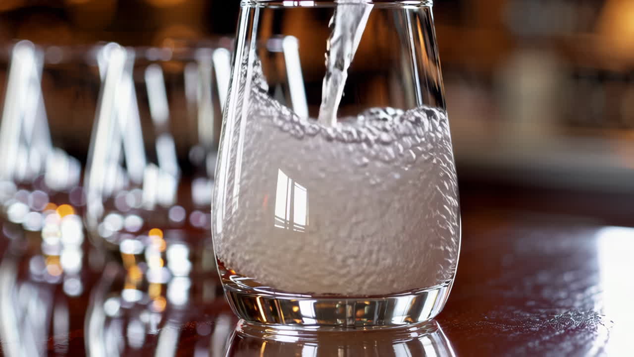 Pouring Whisky into a Glencairn Glass