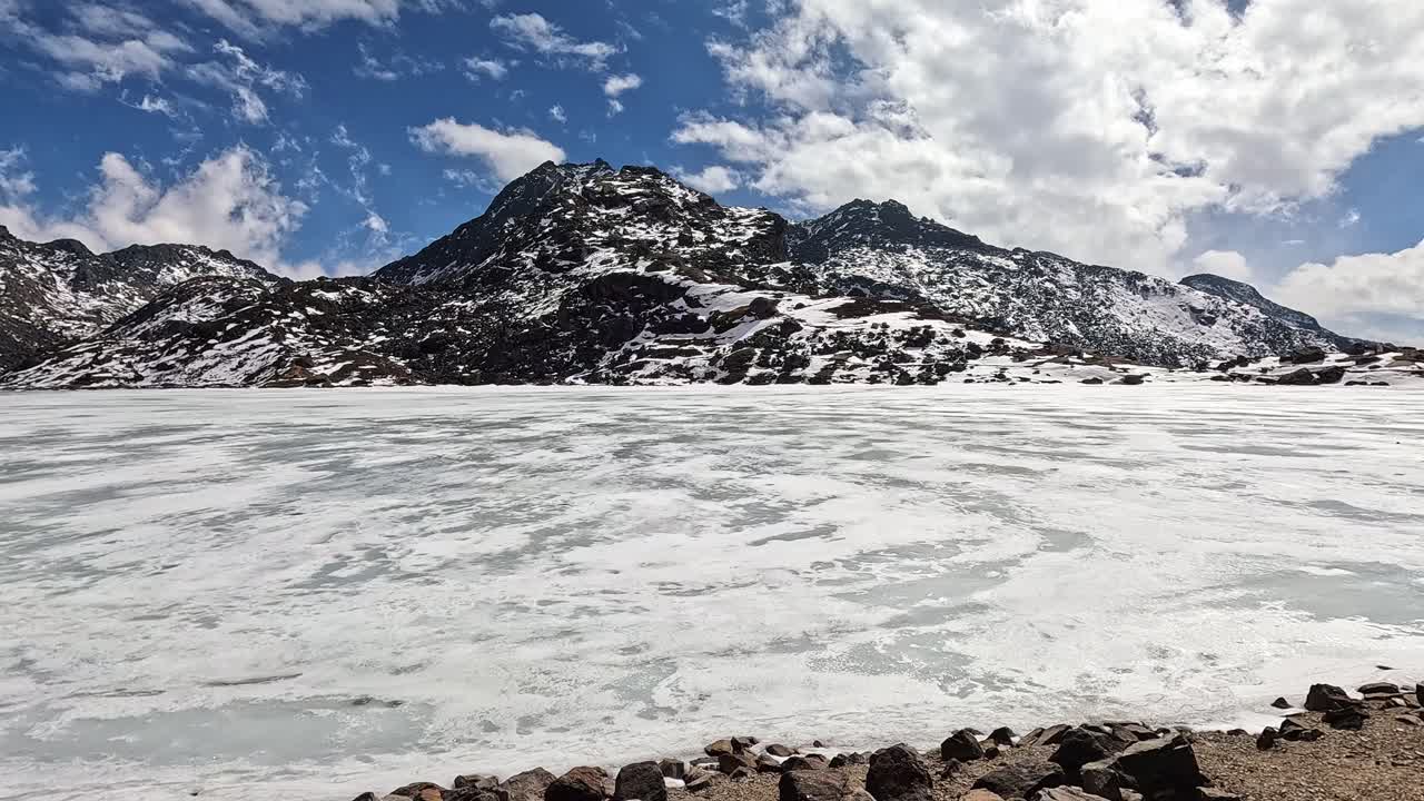 Frozen Lake in the Himalayas