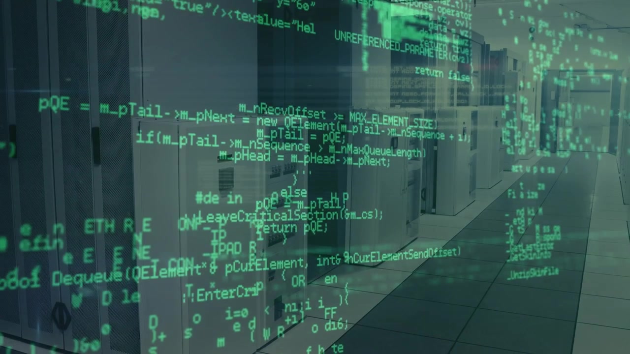 Animation of data processing over servers