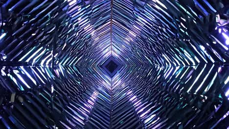 Abstract Blue and Purple Tunnel