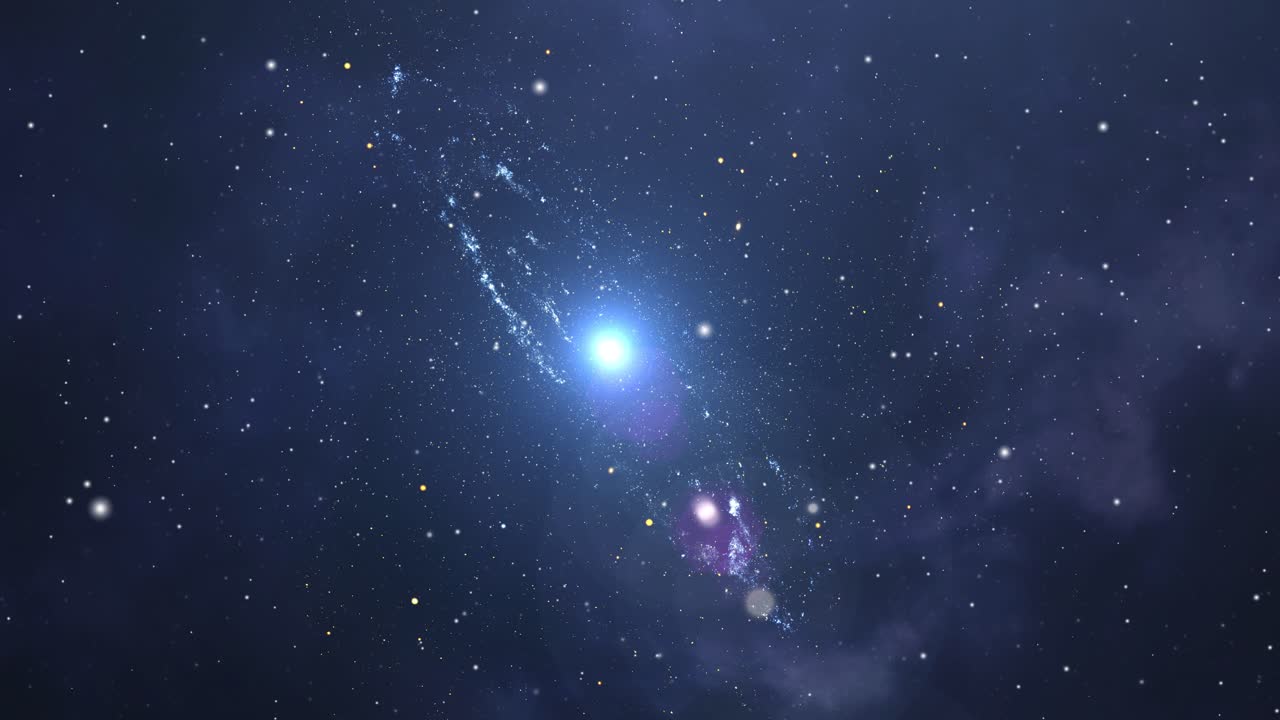 una galaxia que se mueve en el universo