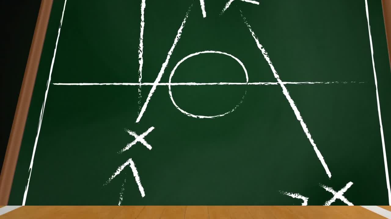 녹색 배경 위에 게임 계획의 그림의 애니메이션