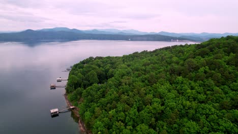 Lago-Jocassee-Aéreo,-Lago-Jocassee-Sc,-Lago-Jocassee-Carolina-Del-Sur