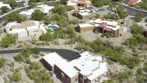 desert southern luxury housing community next to golf course