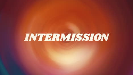 a retro vintage animation : intermission