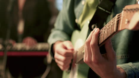 man playing guitar