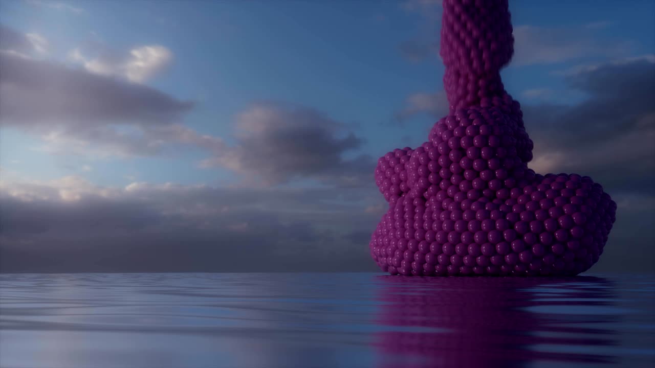 animación abstracta con goop rosado.