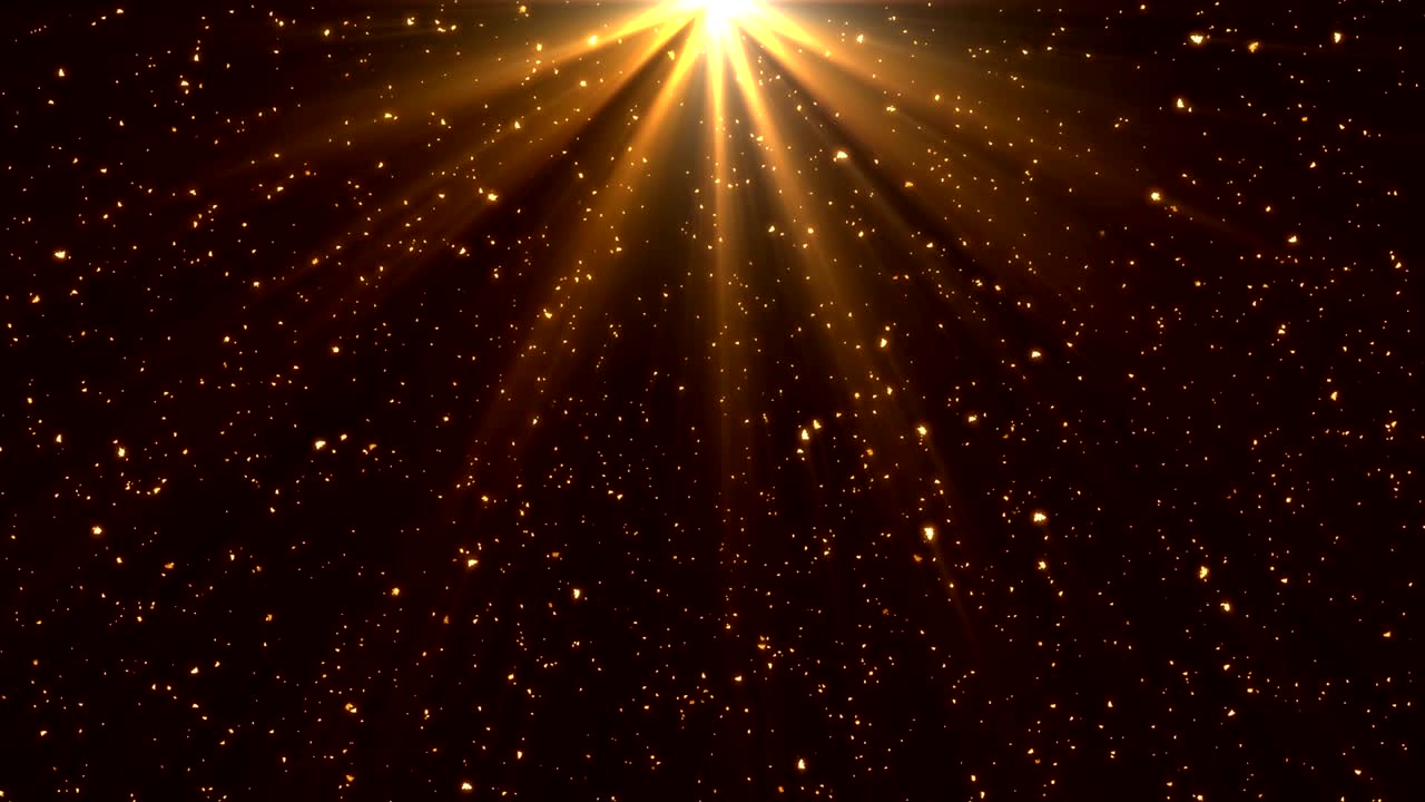 Sfondo natalizio con luce dorata in loop