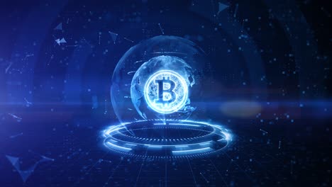 bitcoin blockchain crypto currency digital encryption, digital money exchange, technology global network connections background concept.